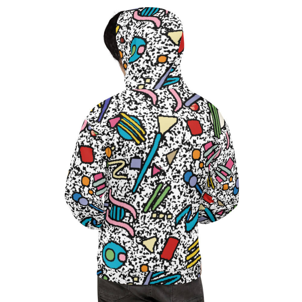 Cerebral Electricity With Shapes Unisex Hoodie - u m a m i