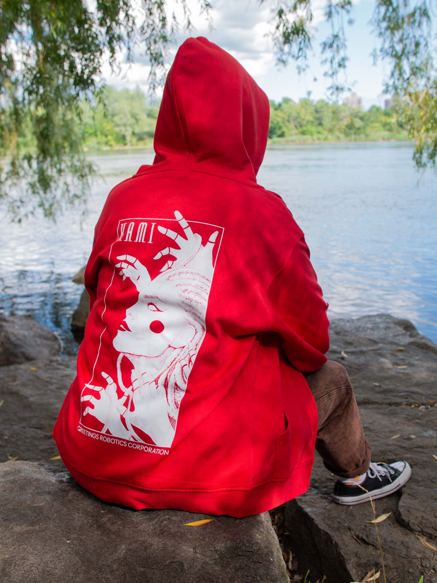 Red Kami Hoodie Zipper Version Ⓣ - Image 6