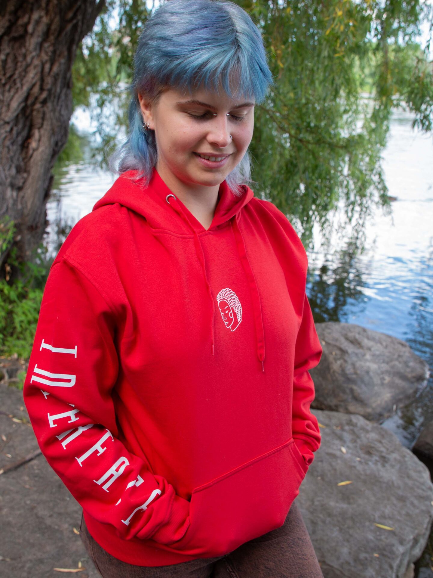 Red Kami Hoodie Pullover Version Ⓣ - Image 4