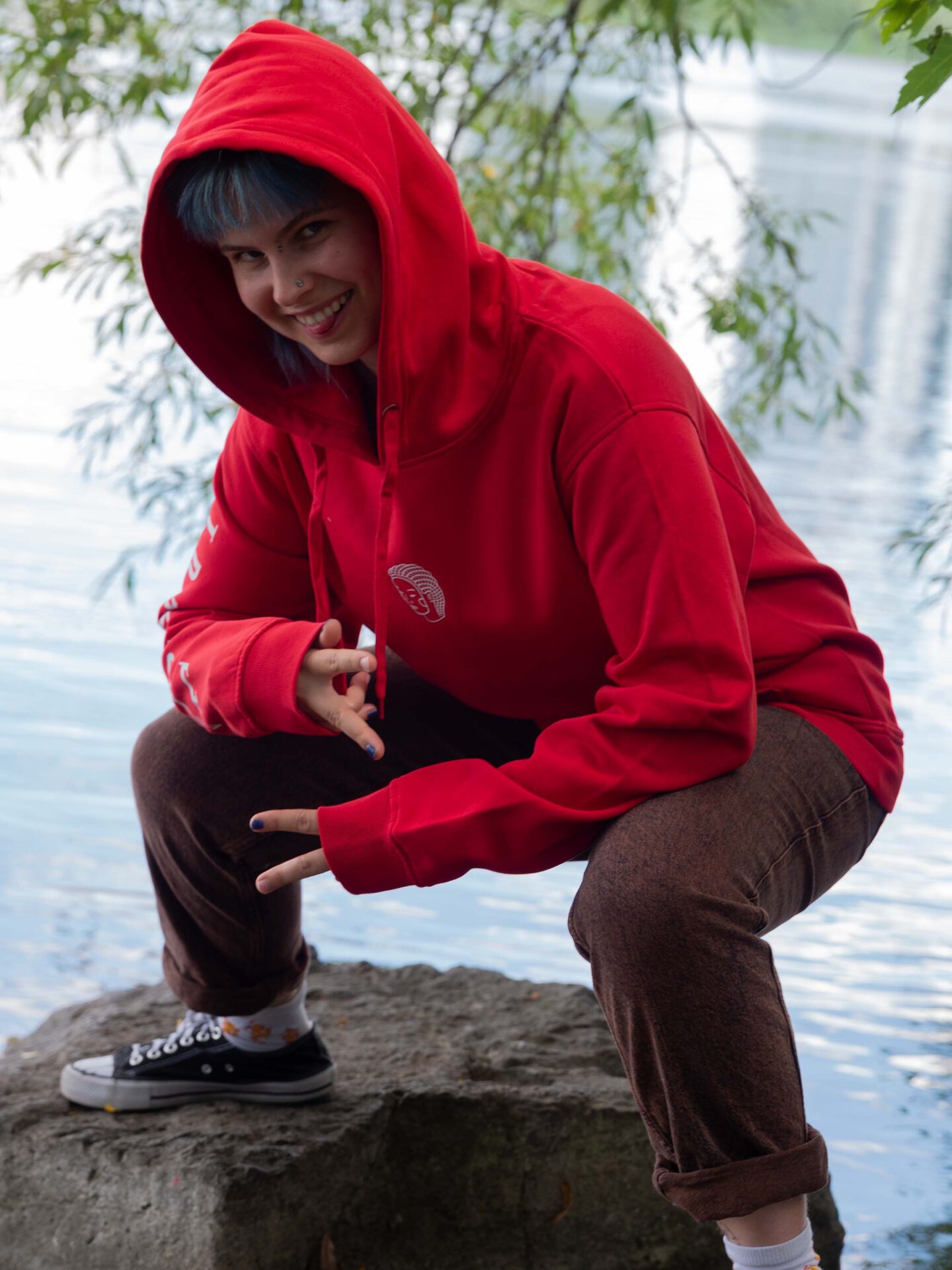 Red Kami Hoodie Pullover Version Ⓣ - Image 3