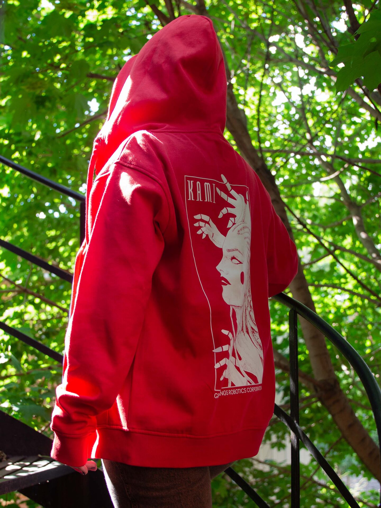 Red Kami Hoodie Pullover Version Ⓣ - Image 5