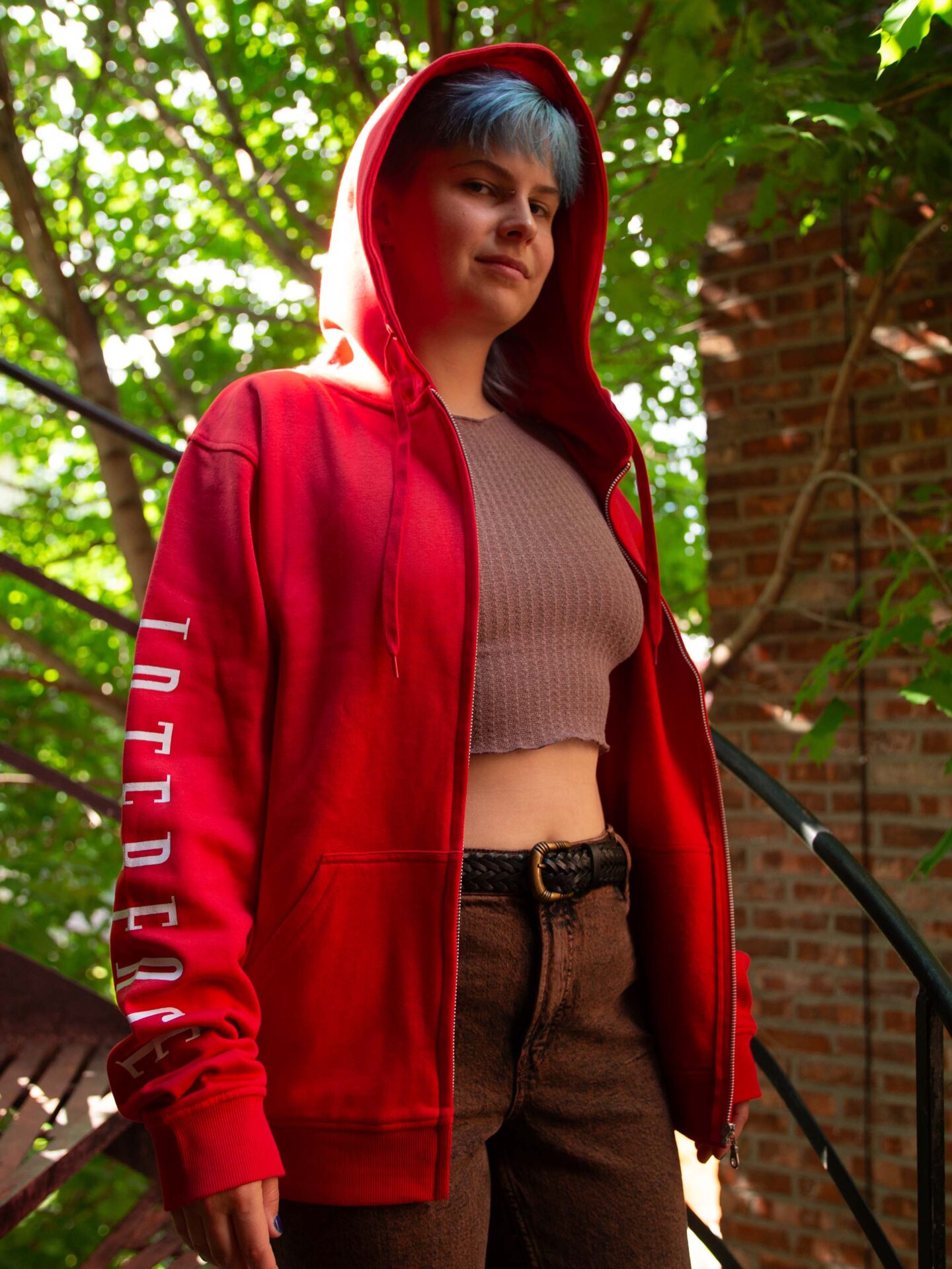 Red Kami Hoodie Zipper Version Ⓣ - Image 3