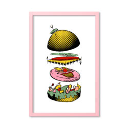 Mischief Burger in Matte Coloured Frame