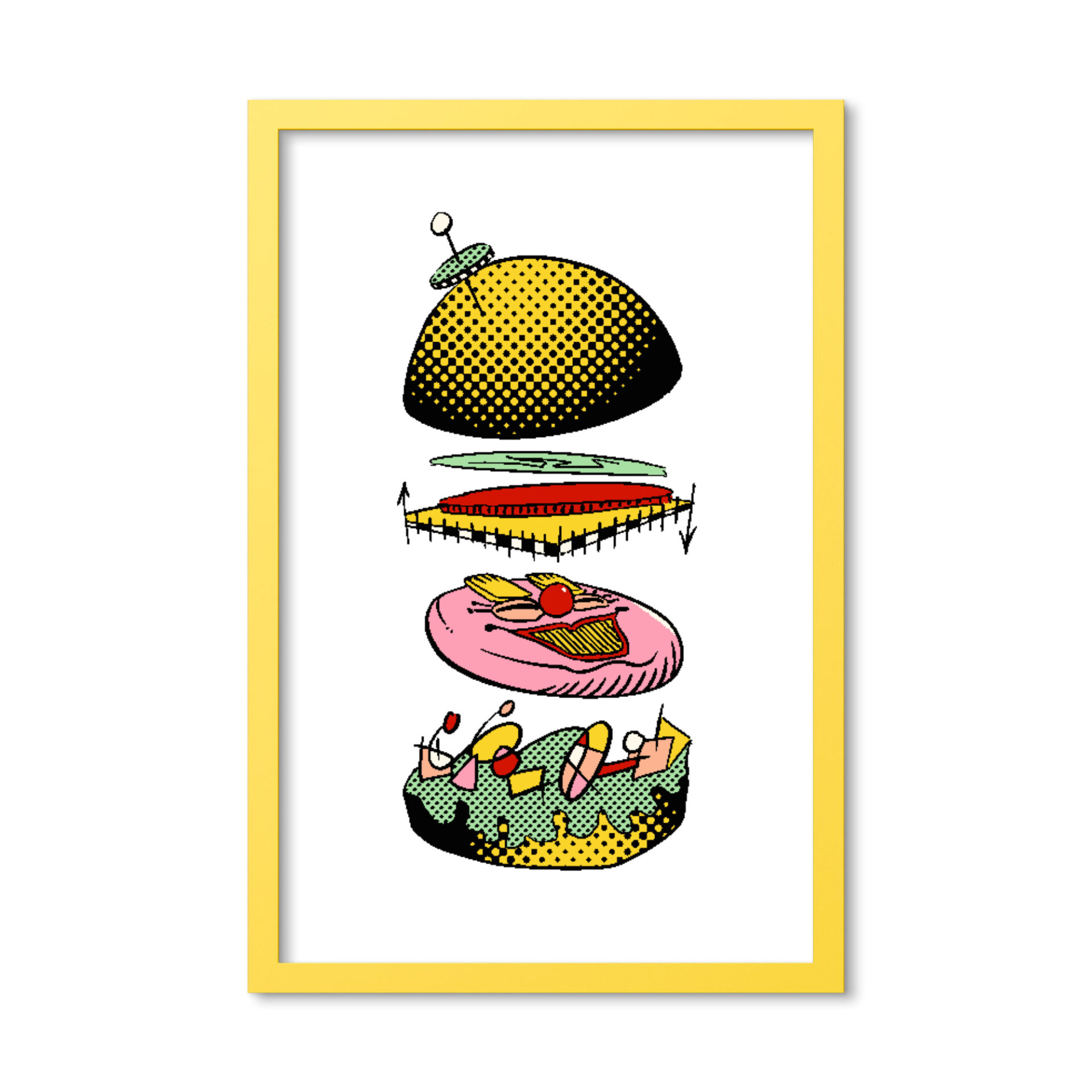 Mischief Burger in Matte Coloured Frame - Image 6